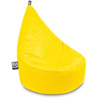 HAPPERS Puff Butaca Polipiel Indoor Amarillo XL